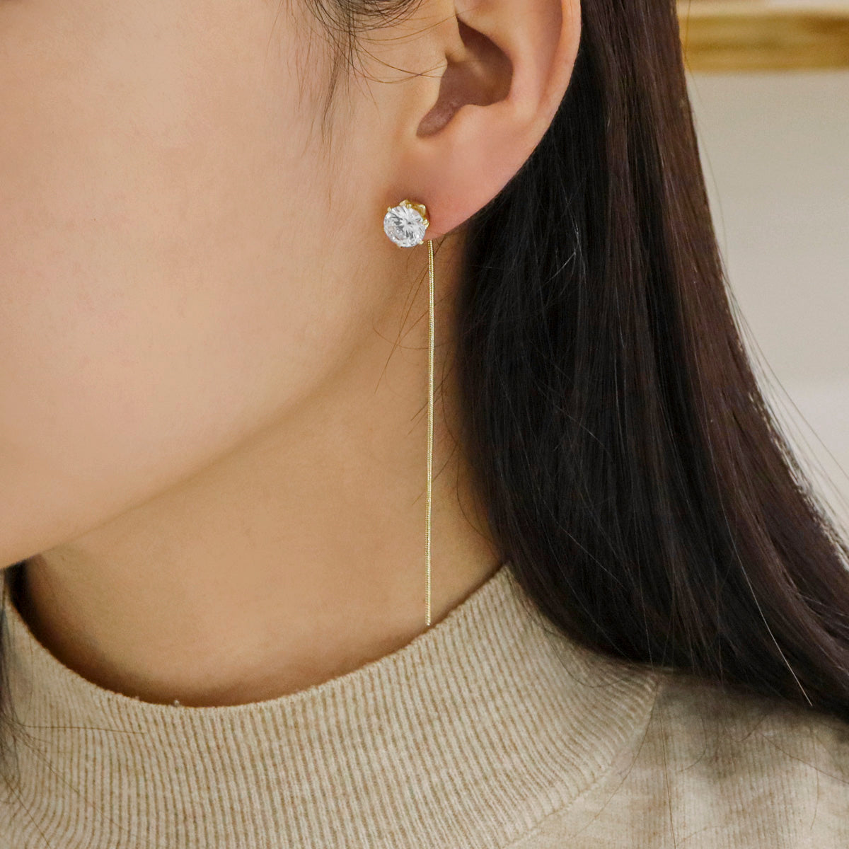 The Eternal Glow Threader Earring